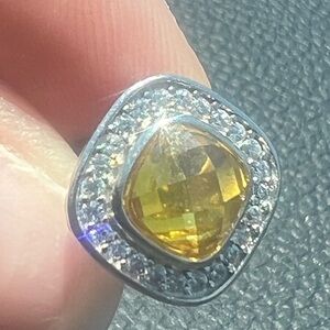 Albion Silver and Yellow Citrine earrings